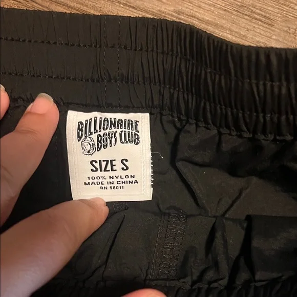 Billionaire Boys Club Black Shorts with White Lettering - Picture 3 of 4